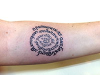 Sak yant ,Thai Letter Tattoo