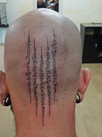 Sak yant ,Thai Letter Tattoo