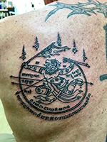 Sak yant ,Thai Letter Tattoo