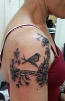 Butterfly, Bird, Eagle Tattoo