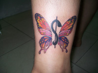 Butterfly, Bird, Eagle Tattoo