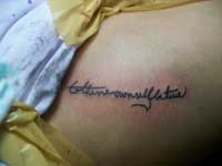 English Letter Tattoo