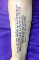 English Letter Tattoo