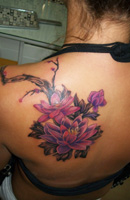 Flower & Tree Tattoo