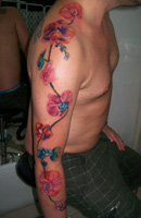 Flower & Tree Tattoo