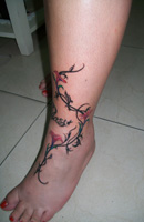 Flower & Tree Tattoo