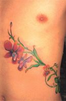 Flower & Tree Tattoo