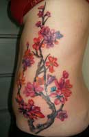 Flower & Tree Tattoo