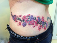 Flower & Tree Tattoo