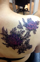 Flower & Tree Tattoo