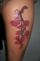 Flower & Tree Tattoo