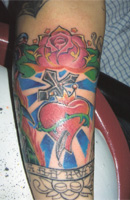 Heart, Crown, NewSchool Tattoo