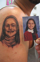 Portrait, Man, & Woman Tattoo