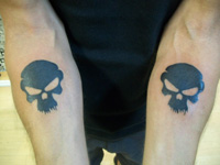 Skull & Monster Tattoo