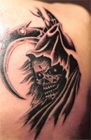 Skull & Monster Tattoo