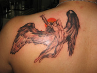 Wing & Angel Tattoo